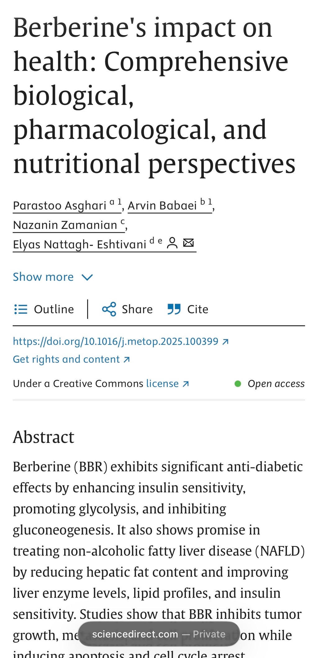 Berberine