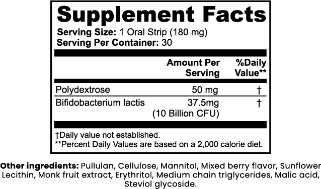 Probiotic + Prebiotic Gut Health Strips