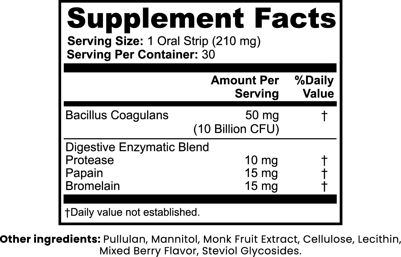 Probiotics + Enzymes Strips